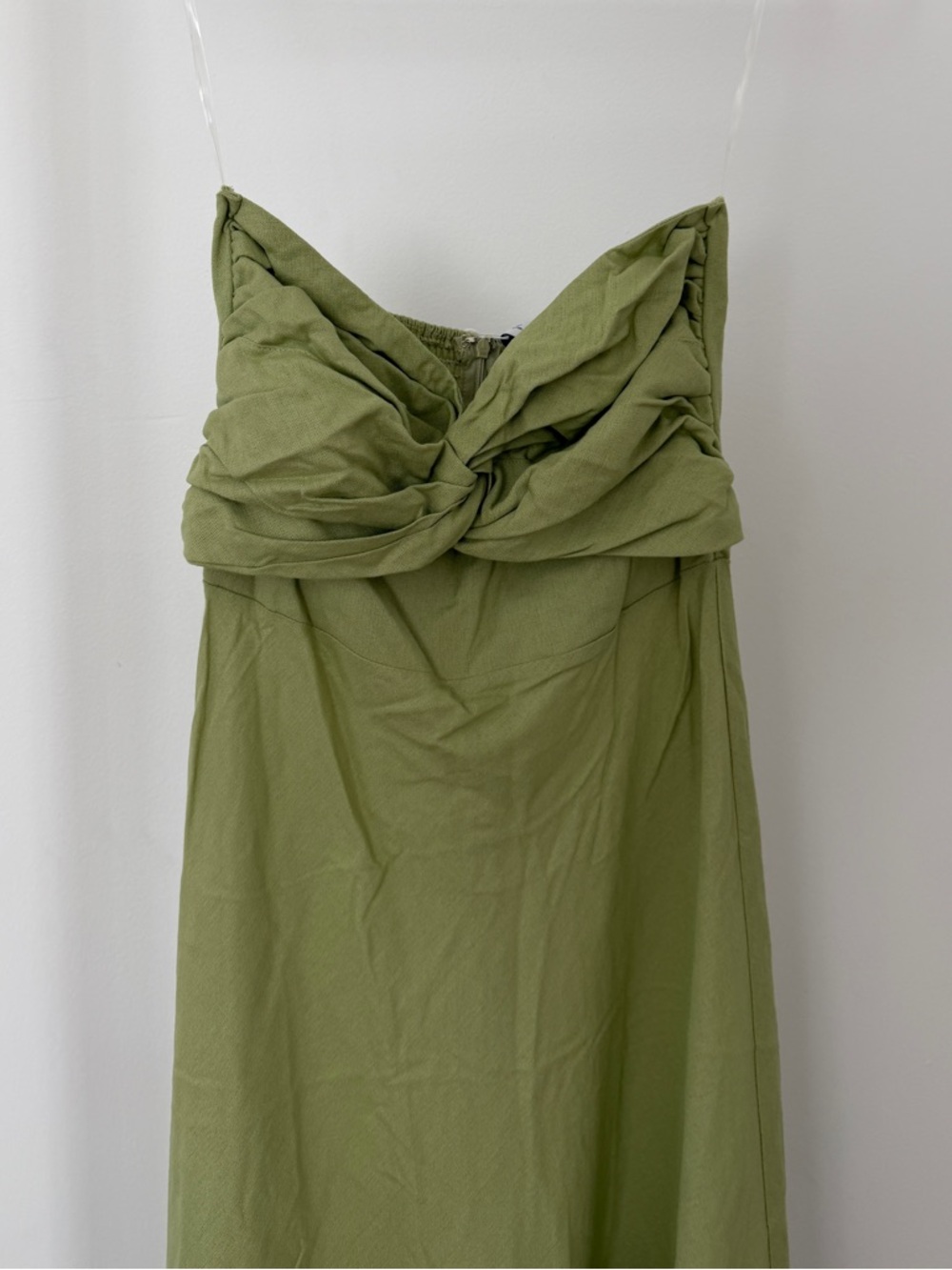 Strapless Twist-Front  Dress